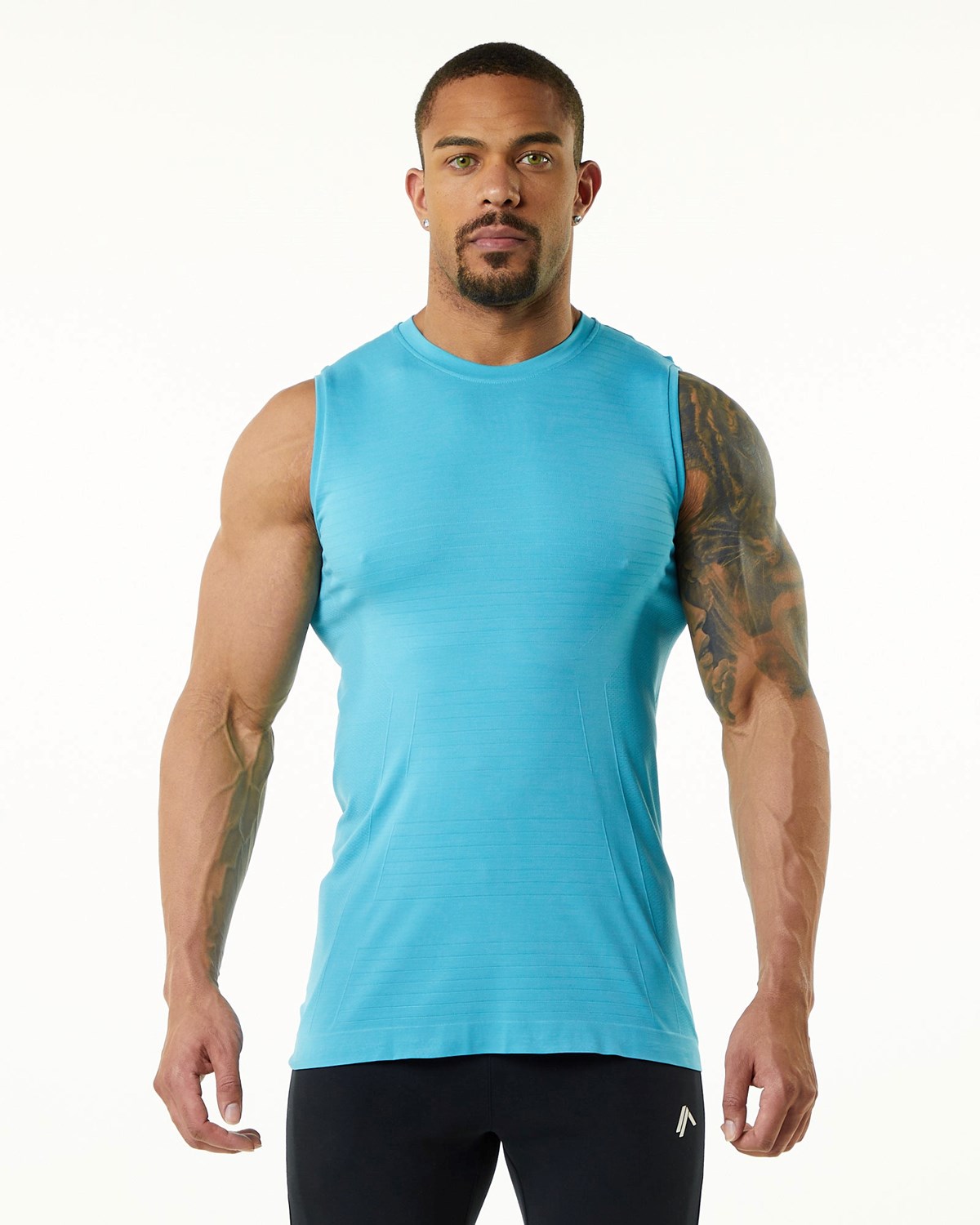 Alphalete High Performance Seamless Tank Faded Ocean Homme | HJM-85459473