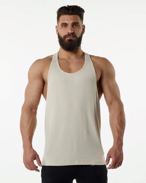 Alphalete Fitted Premium Stringer Sahara Homme | SEN-92818089