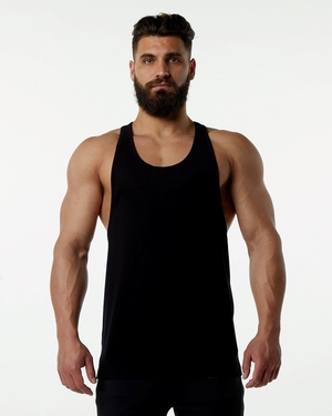 Alphalete Fitted Premium Stringer Noir Homme | FRQ-91292003