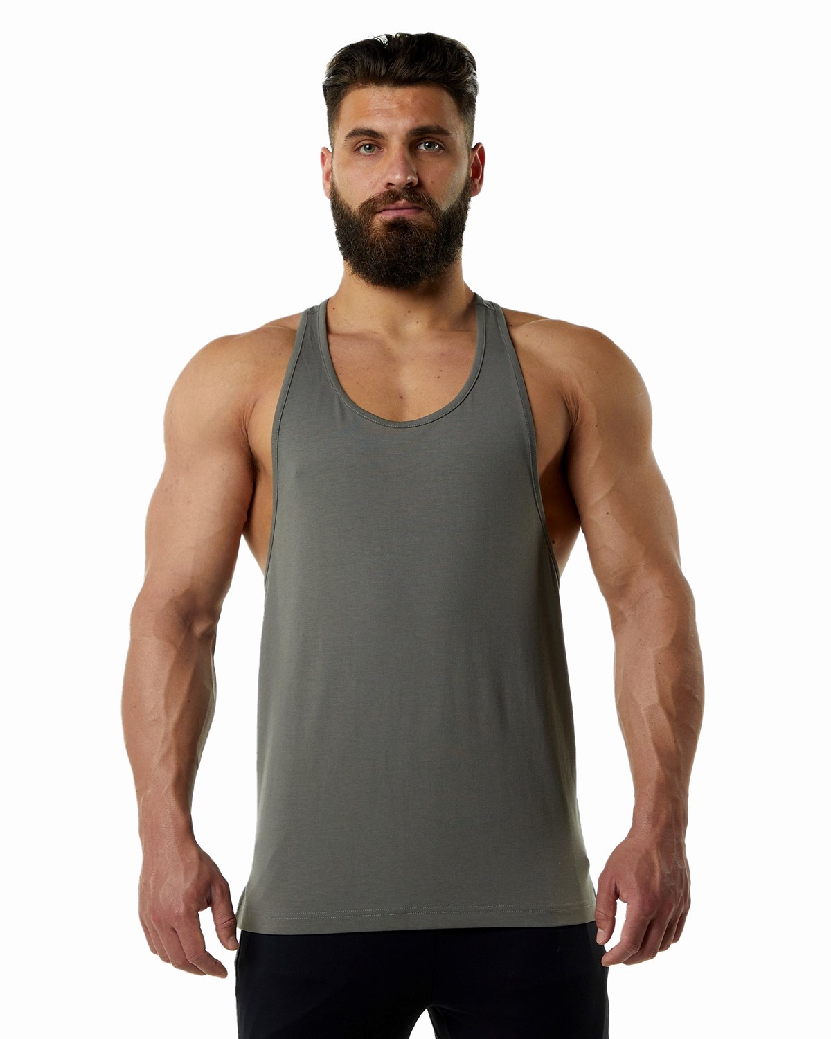 Alphalete Fitted Premium Stringer Grise Homme | SFC-40376761