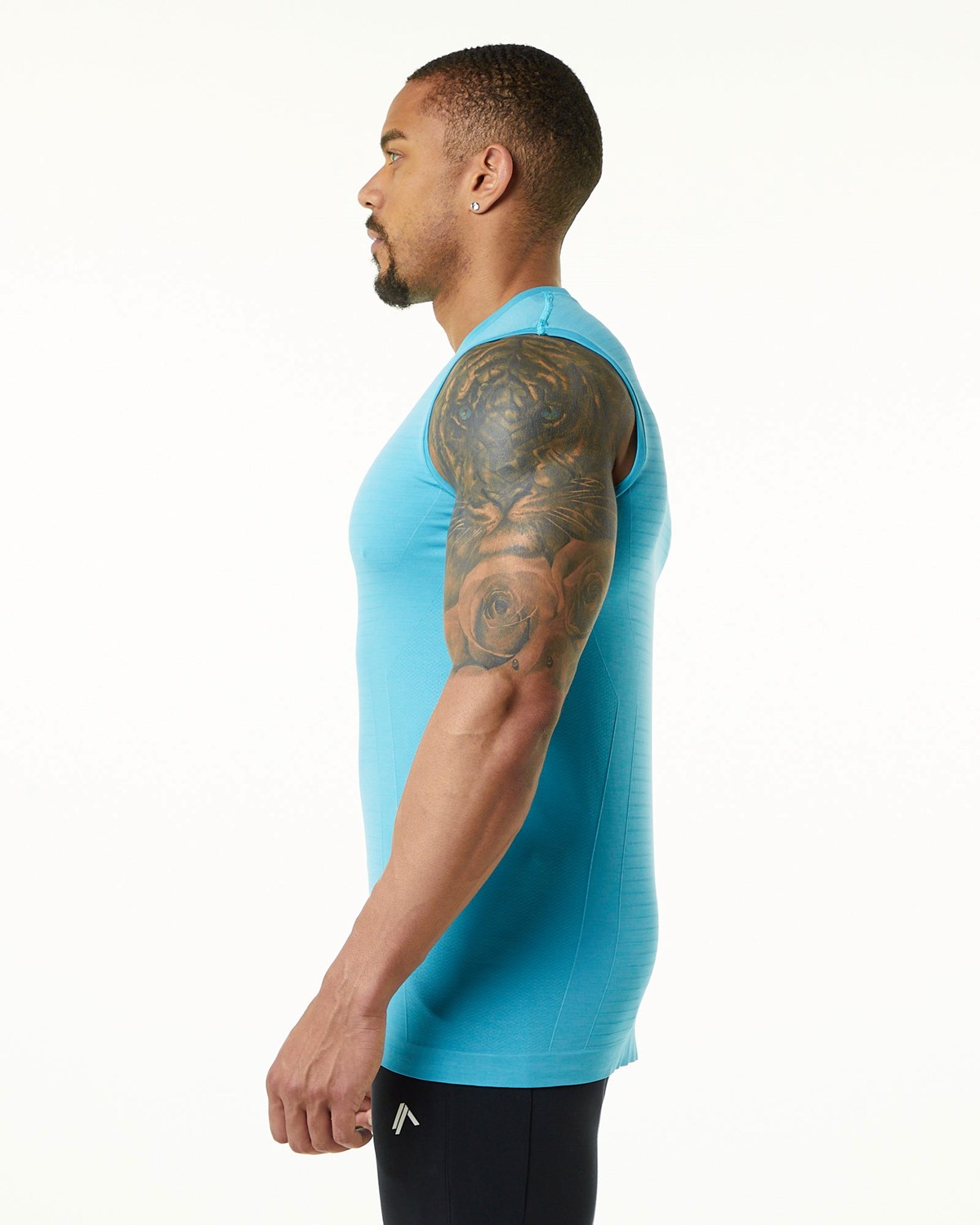 Alphalete High Performance Seamless Tank Faded Ocean Homme | HJM-85459473