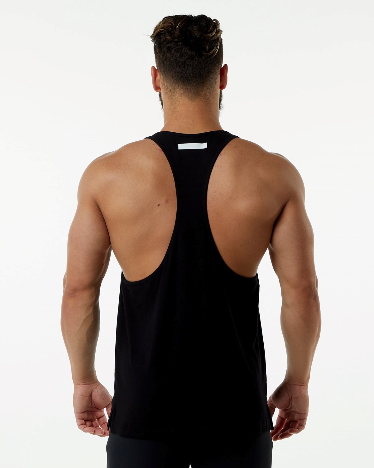 Alphalete Fitted Premium Stringer Noir Homme | FRQ-91292003