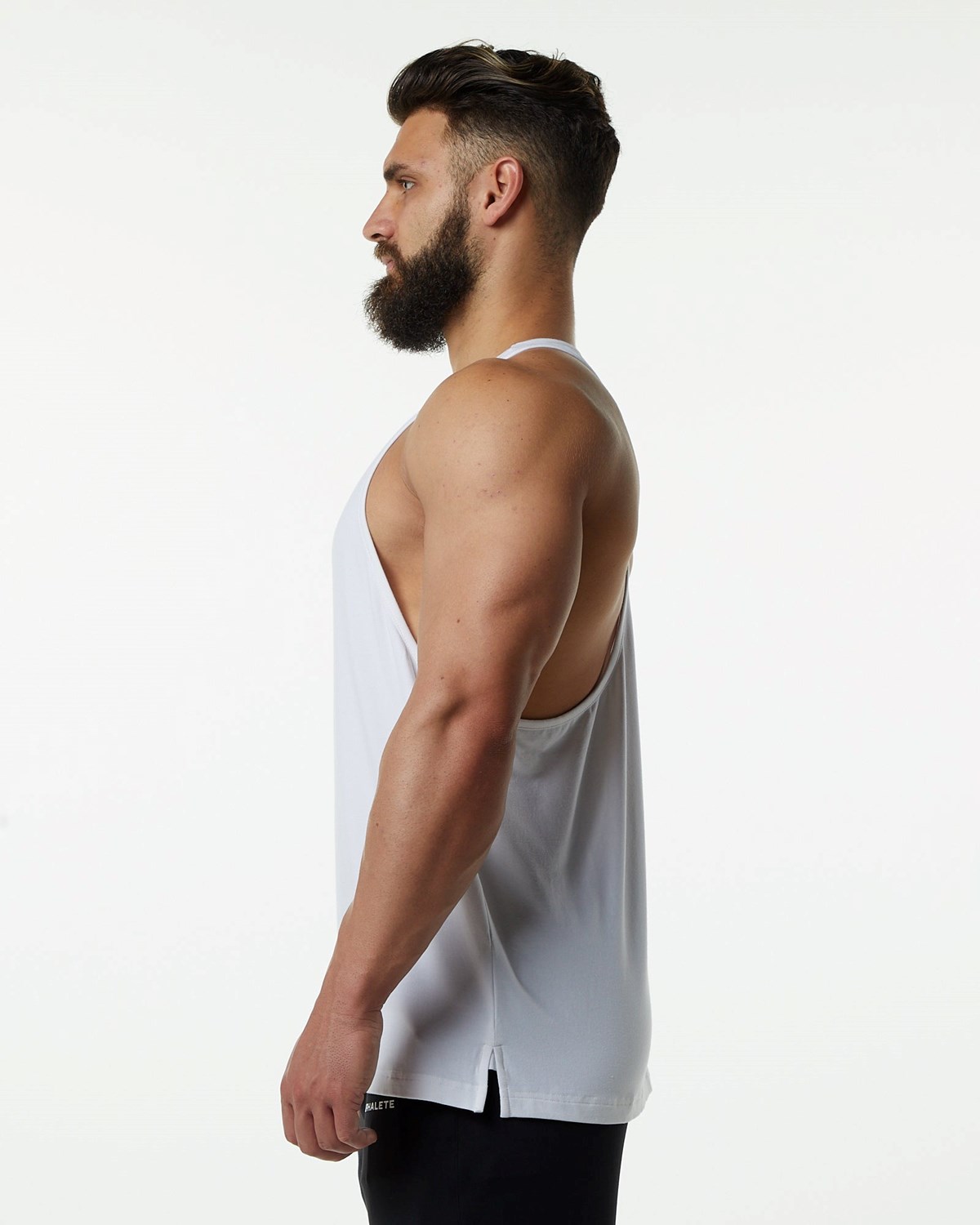 Alphalete Fitted Premium Stringer Blanche Homme | QBH-09006902