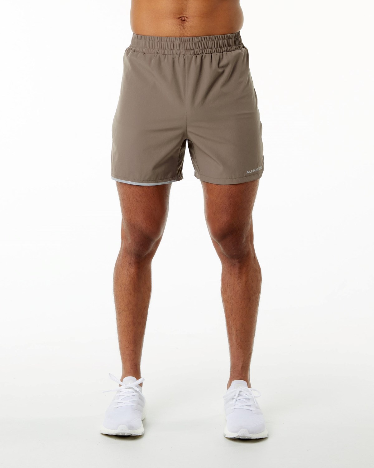 Alphalete Woven Course Corta Mocha Homme | IQW-85323013