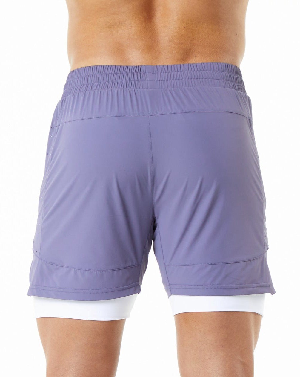 Alphalete Compression Doublée 4-Way Stretch Course Corta Digital Violet Homme | RXC-83672014