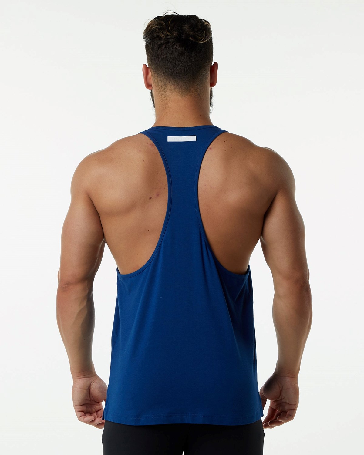 Alphalete Fitted Premium Stringer Bleu Homme | VTT-75012746