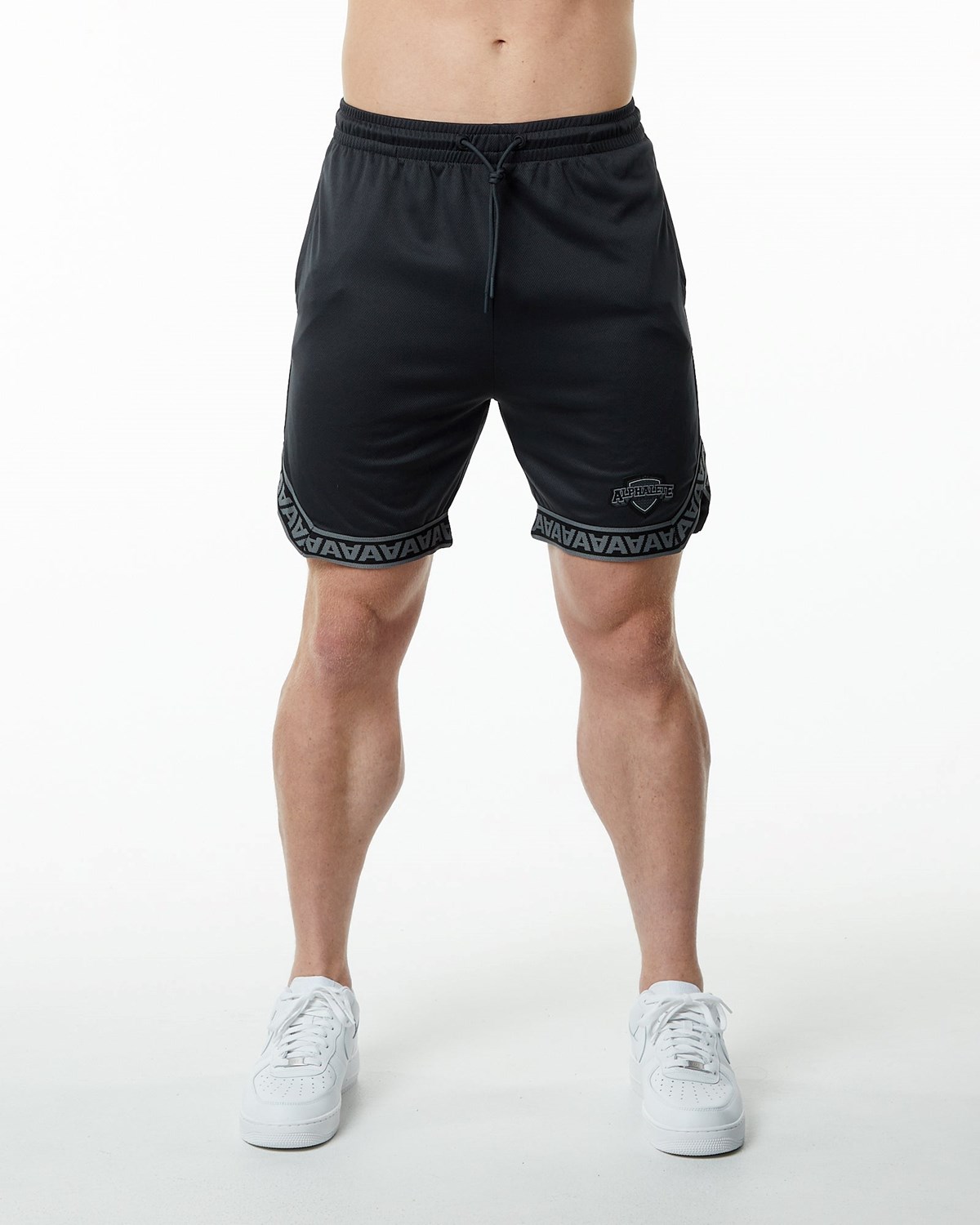 Alphalete Jersey Knit Corta Noir Homme | XUQ-33083123