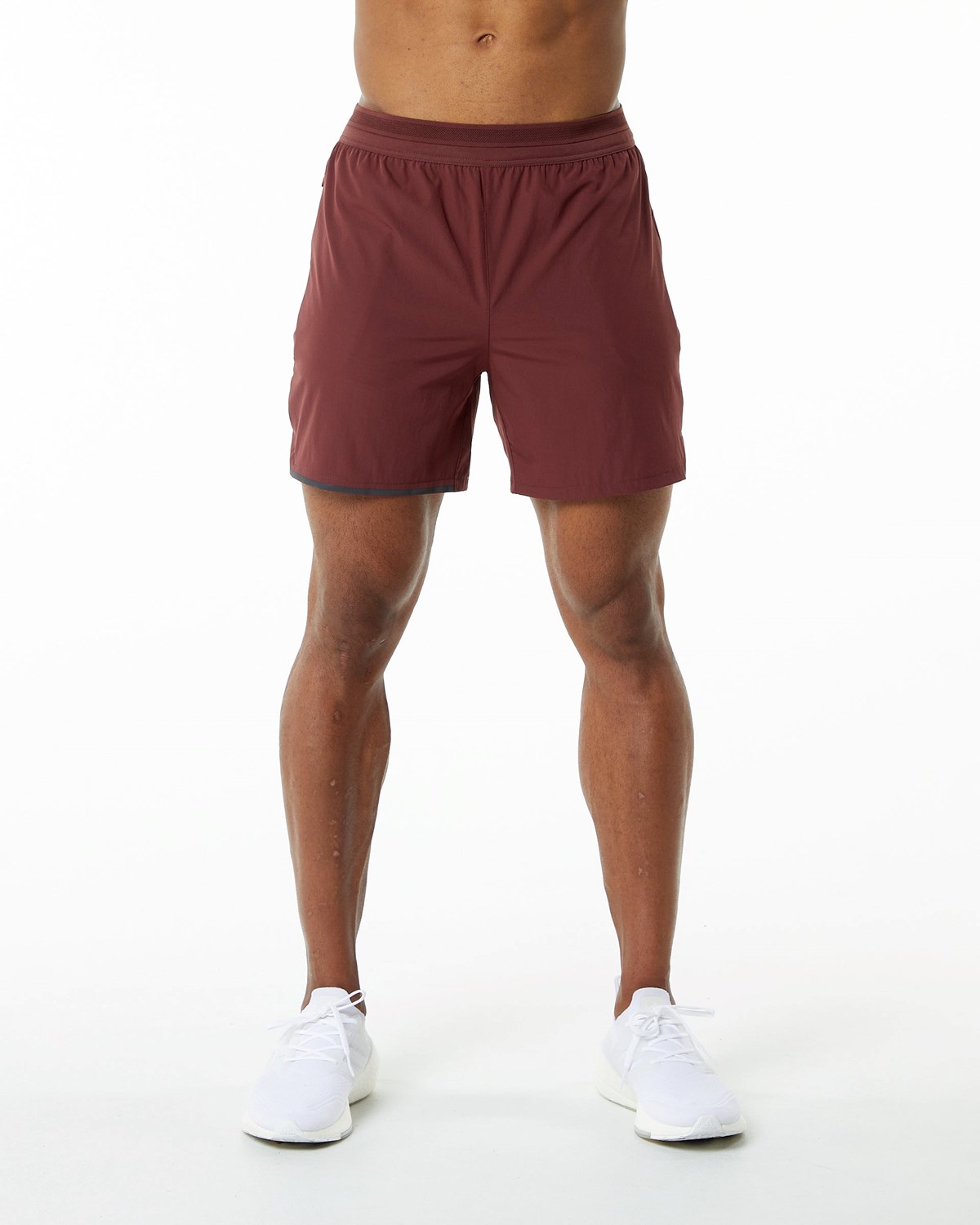 Alphalete Woven Course Corta Merlot Homme | WZC-10223511