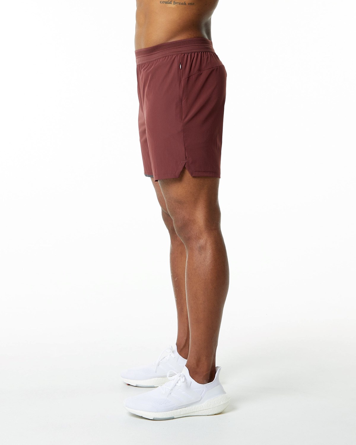 Alphalete Woven Course Corta Merlot Homme | WZC-10223511