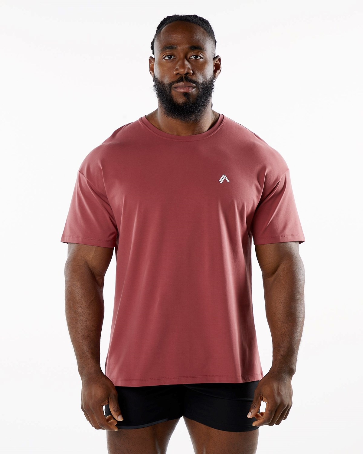 Alphalete Drop Shoulder Tee Gingerbread Homme | TVY-83497762