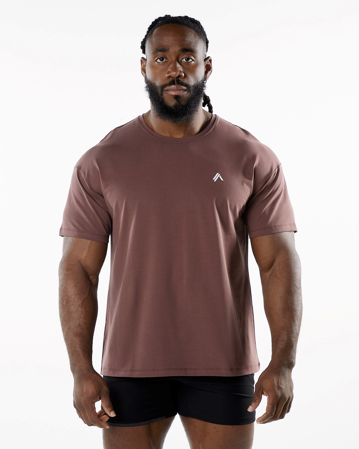 Alphalete Drop Shoulder Tee Merlot Homme | MOW-98922652