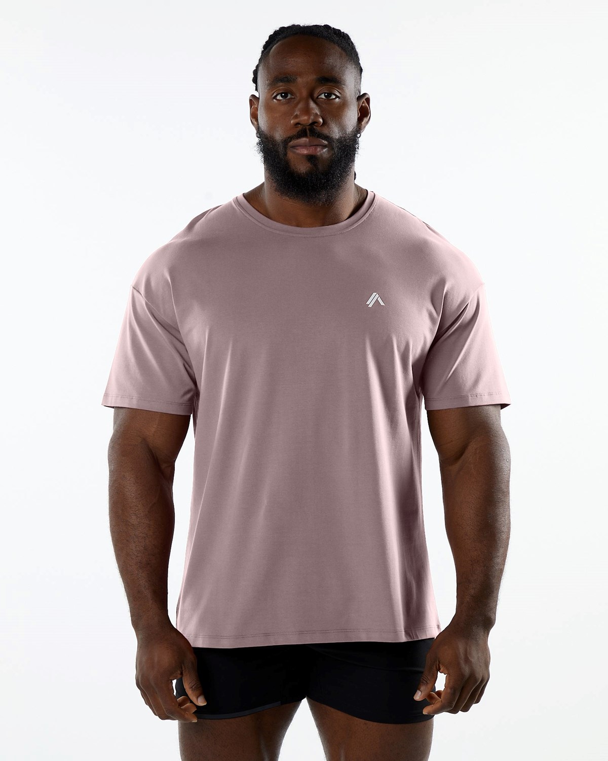 Alphalete Drop Shoulder Tee Mauve Homme | PNW-28227630