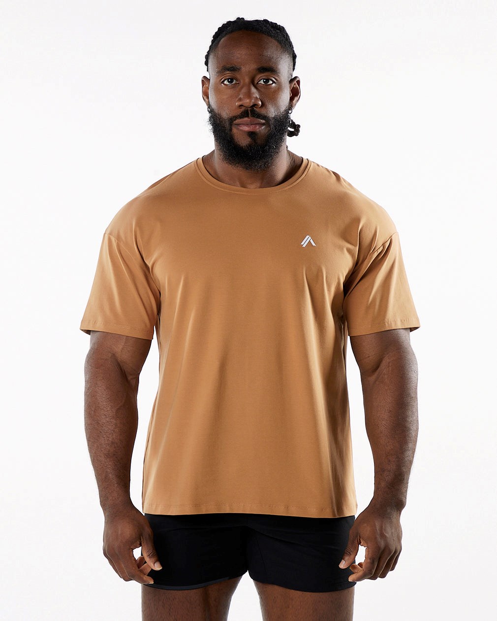 Alphalete Drop Shoulder Tee Rust Homme | RKZ-51882901