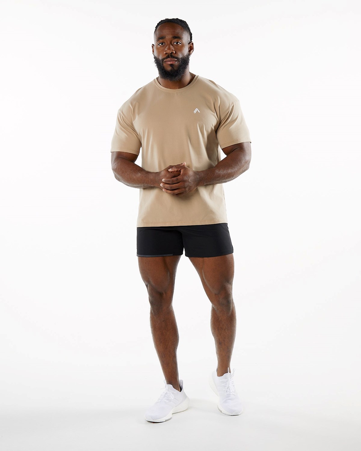 Alphalete Drop Shoulder Tee Taupe Homme | KIU-41399717