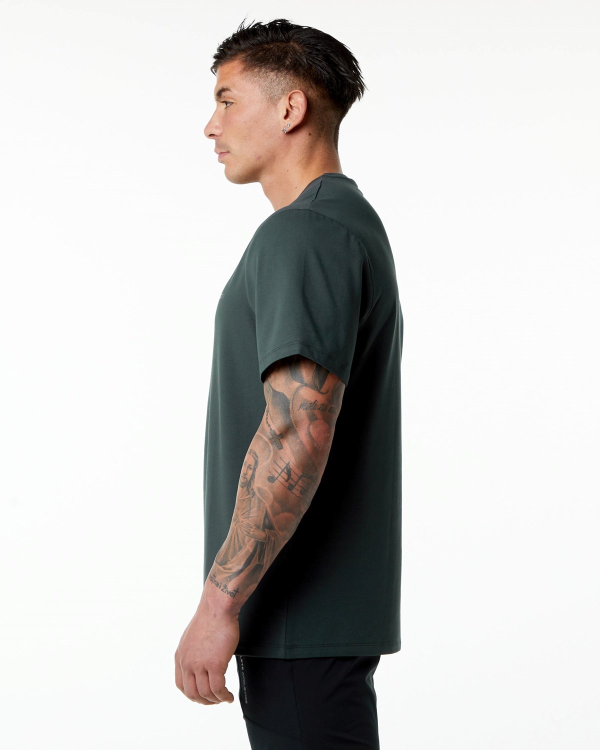 Alphalete Set-In Sleeve Tee Vert Homme | IUT-47657145