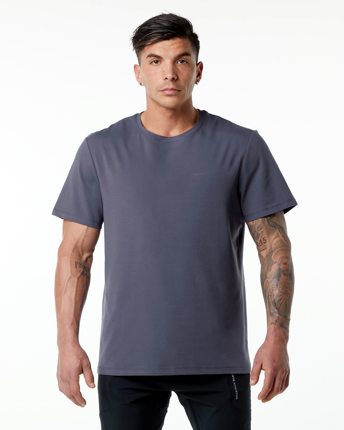 Alphalete Set-In Sleeve Tee Violette Homme | BRV-62759975