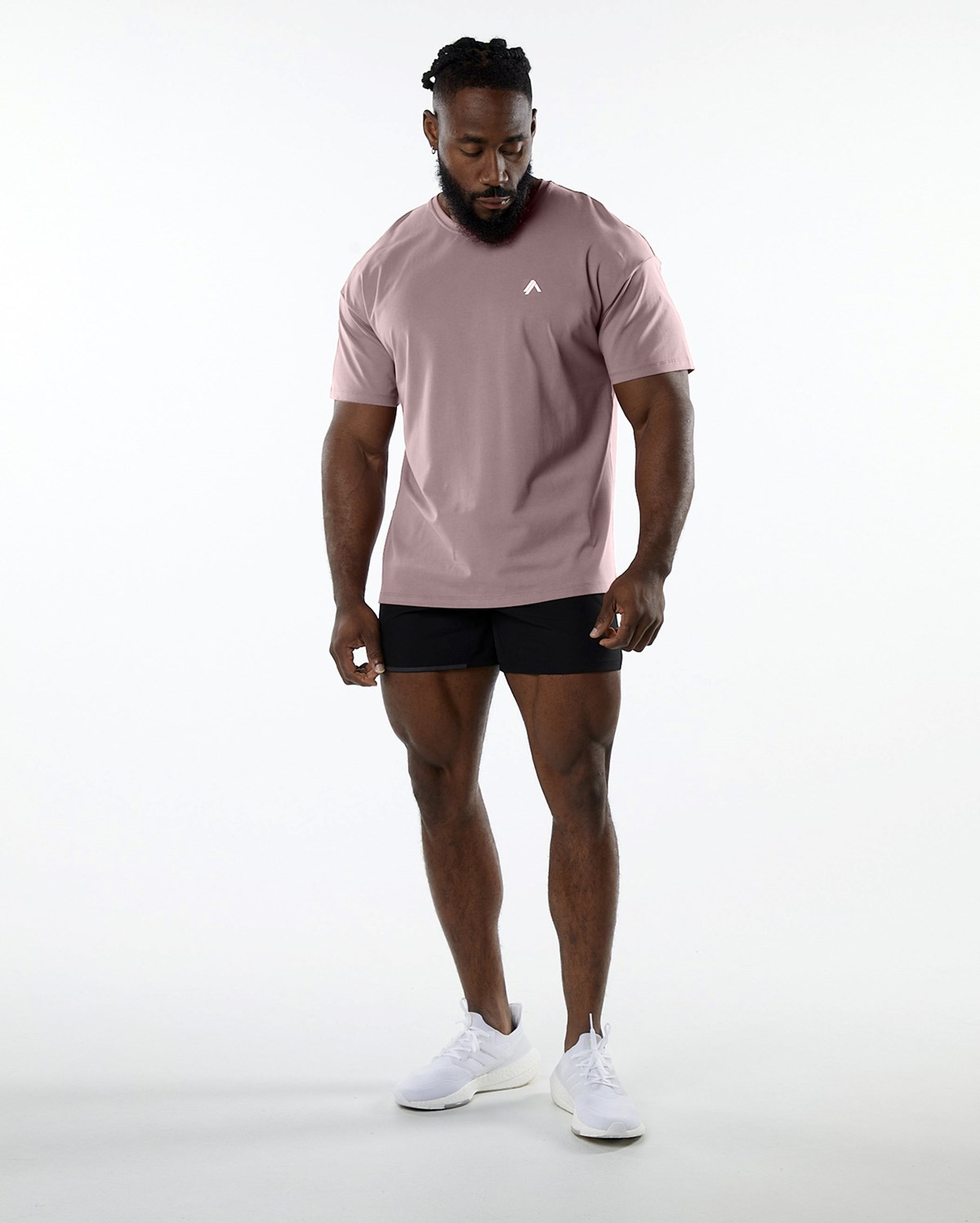 Alphalete Drop Shoulder Tee Mauve Homme | PNW-28227630