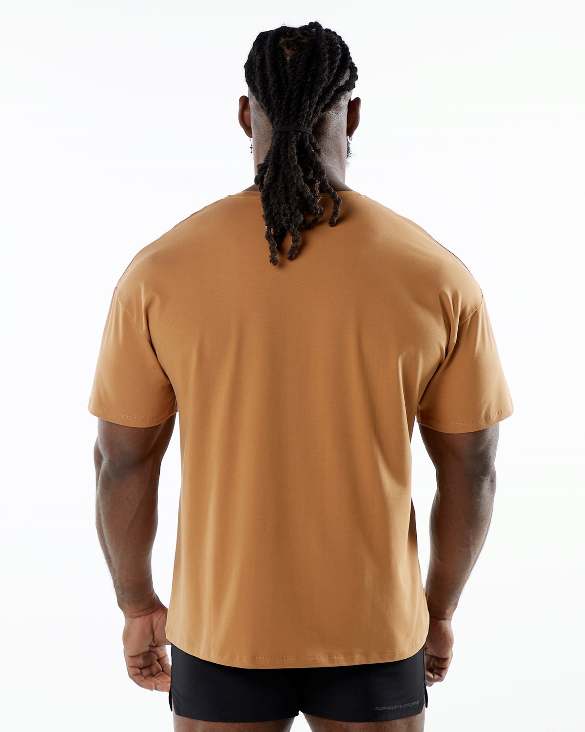 Alphalete Drop Shoulder Tee Rust Homme | RKZ-51882901