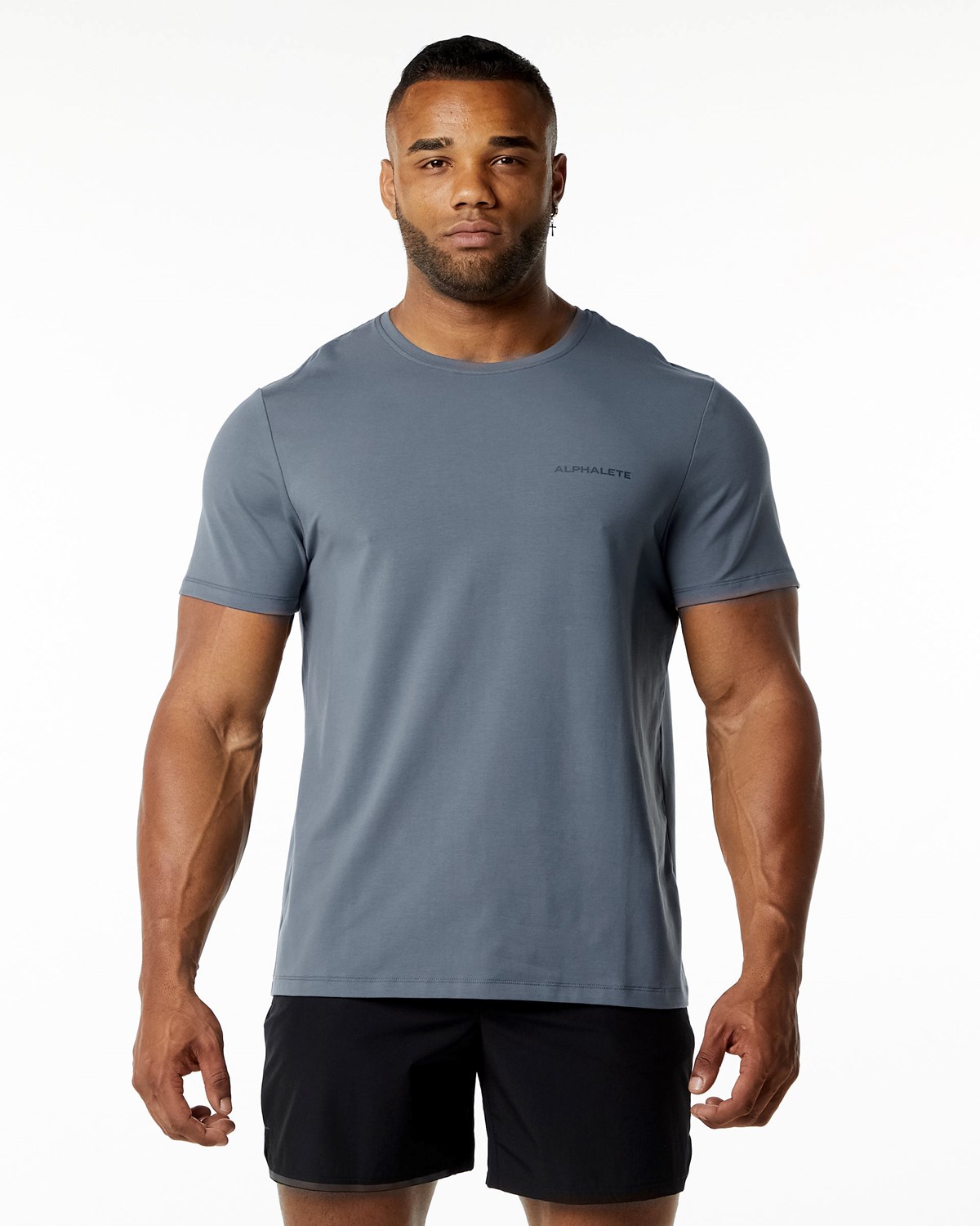 Alphalete Relaxed Fit Tee Carbon Homme | ILA-29616349