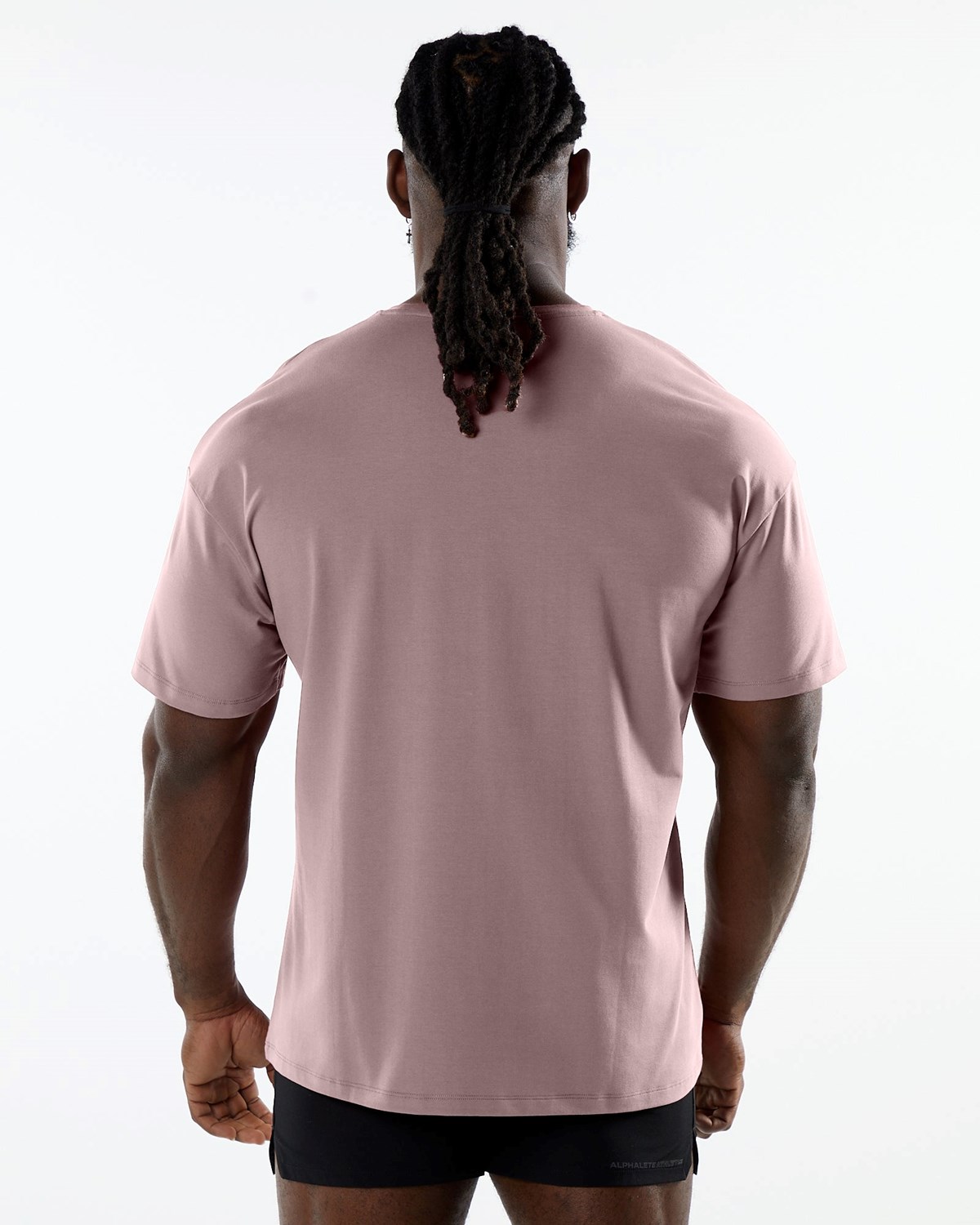 Alphalete Drop Shoulder Tee Mauve Homme | PNW-28227630