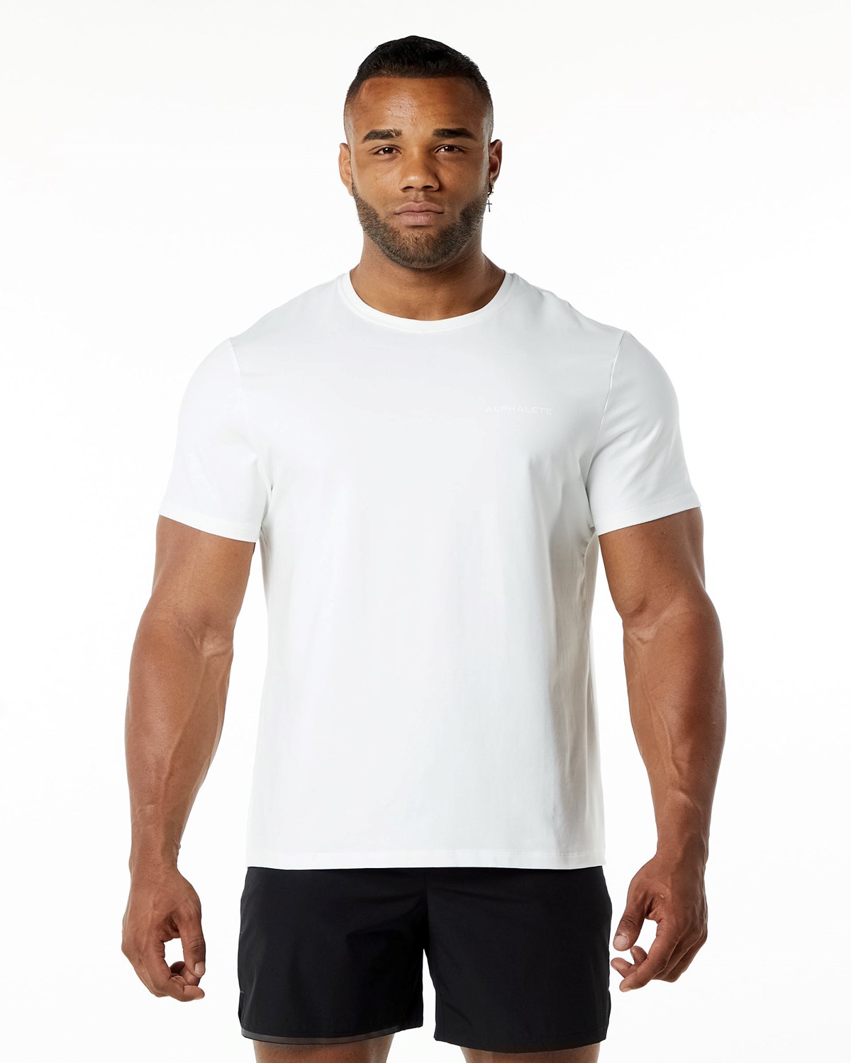 Alphalete Relaxed Fit Tee Avalanche Homme | JIZ-38756762