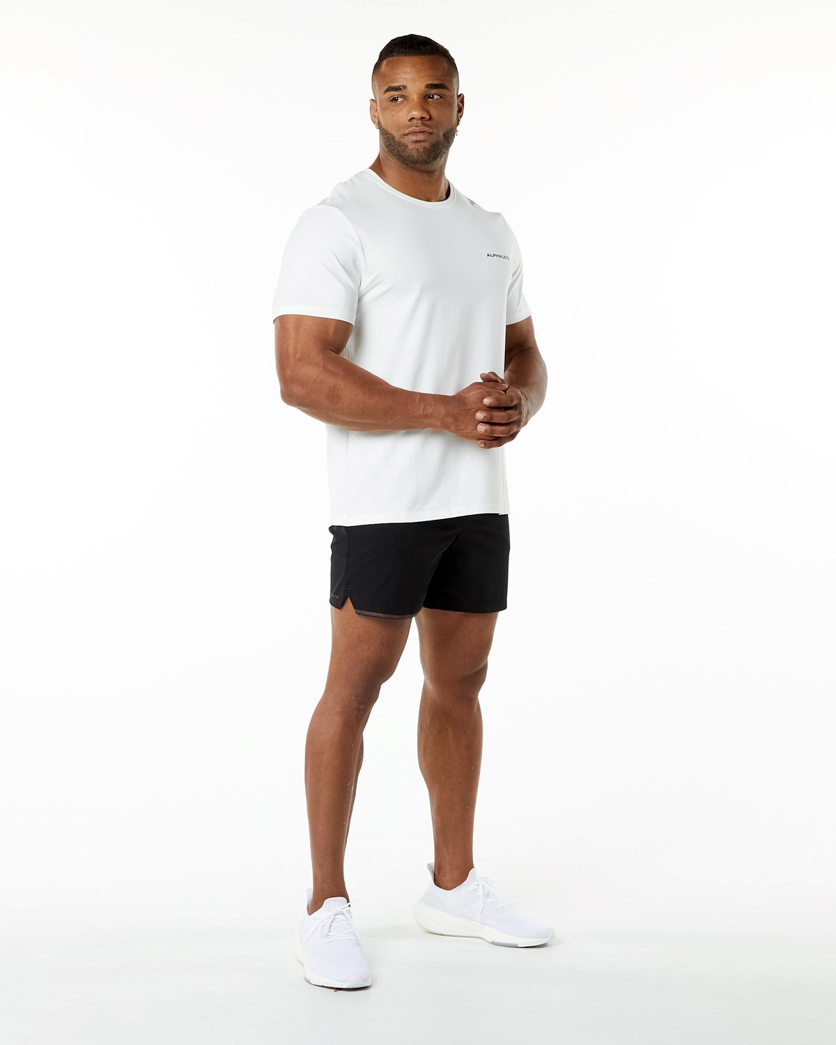 Alphalete Relaxed Fit Tee Blanche Homme | MMQ-10081972