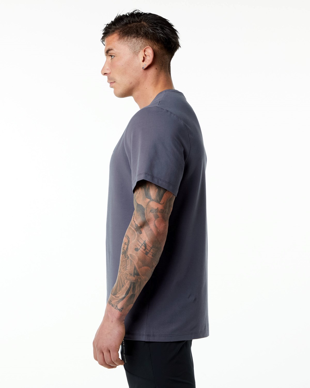 Alphalete Set-In Sleeve Tee Violette Homme | BRV-62759975