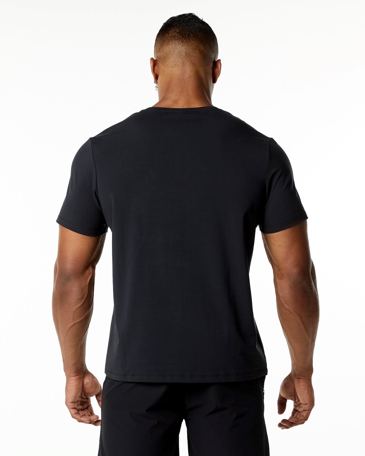 Alphalete Relaxed Fit Tee Noir Homme | FYW-90280060