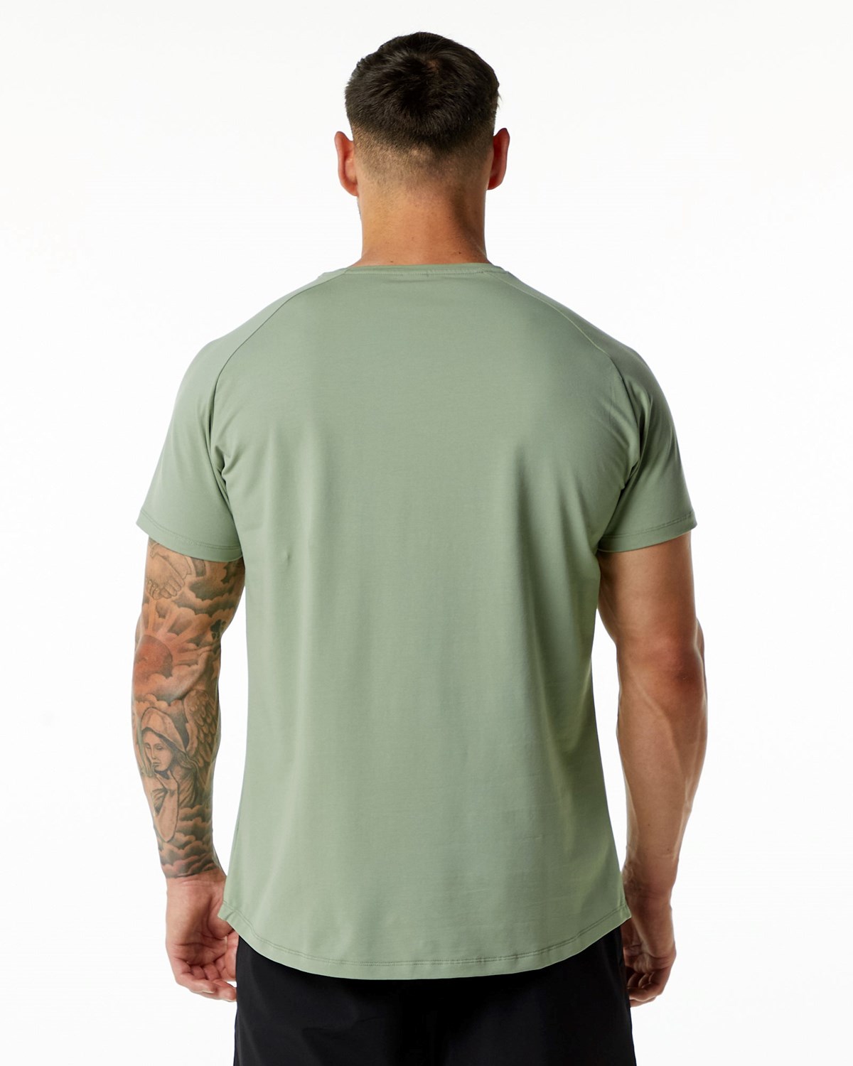 Alphalete Fitted Performance Corta Sleeve Sage Homme | RCQ-75707905