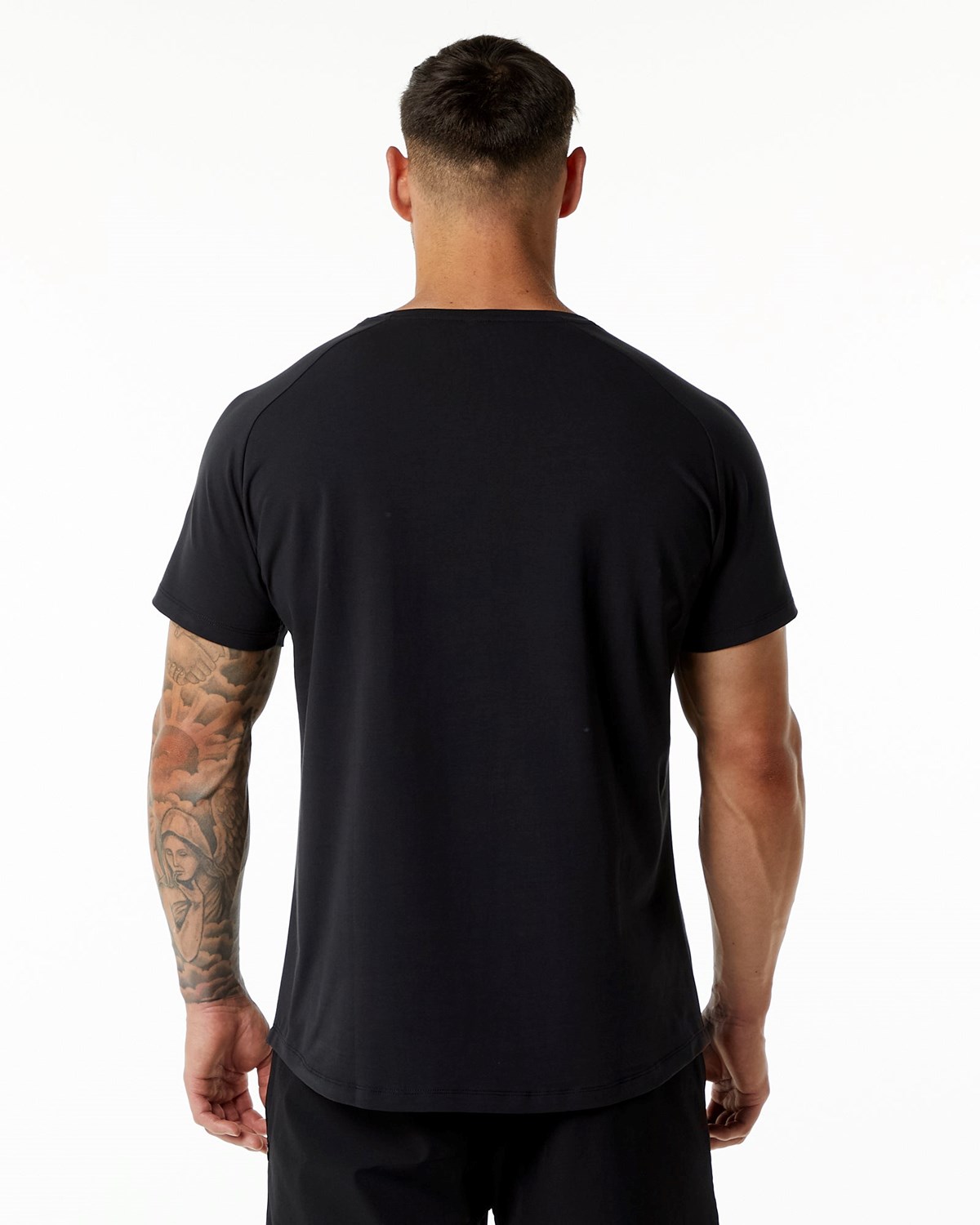 Alphalete Fitted Performance Corta Sleeve Noir Homme | VWL-86780739