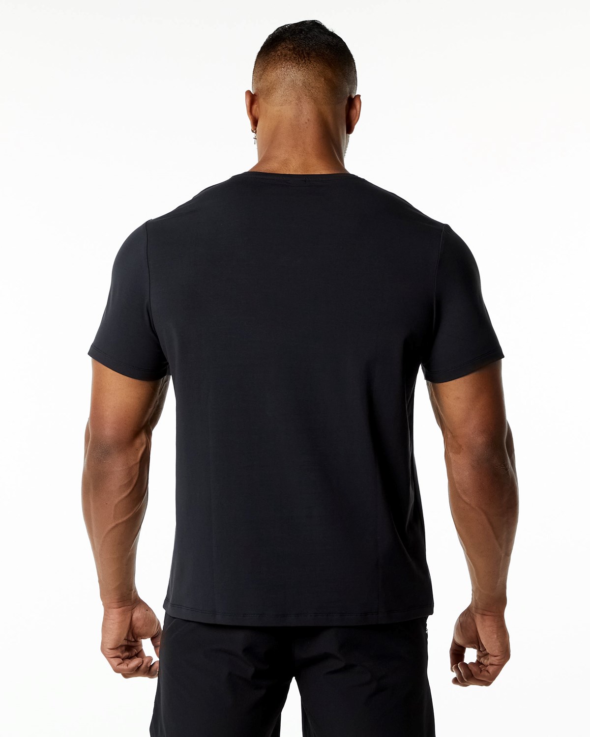 Alphalete Relaxed Fit Tee Blackout Homme | FWW-79186792