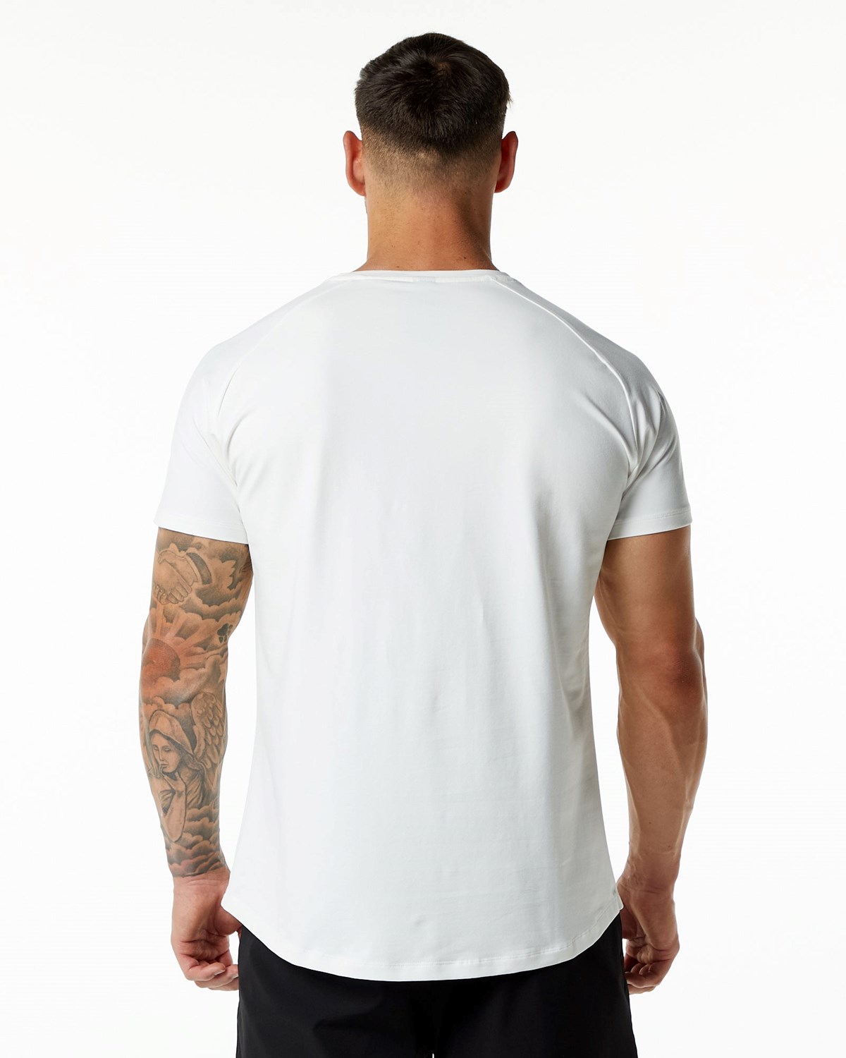 Alphalete Fitted Performance Corta Sleeve Blanche Homme | OJU-14627964