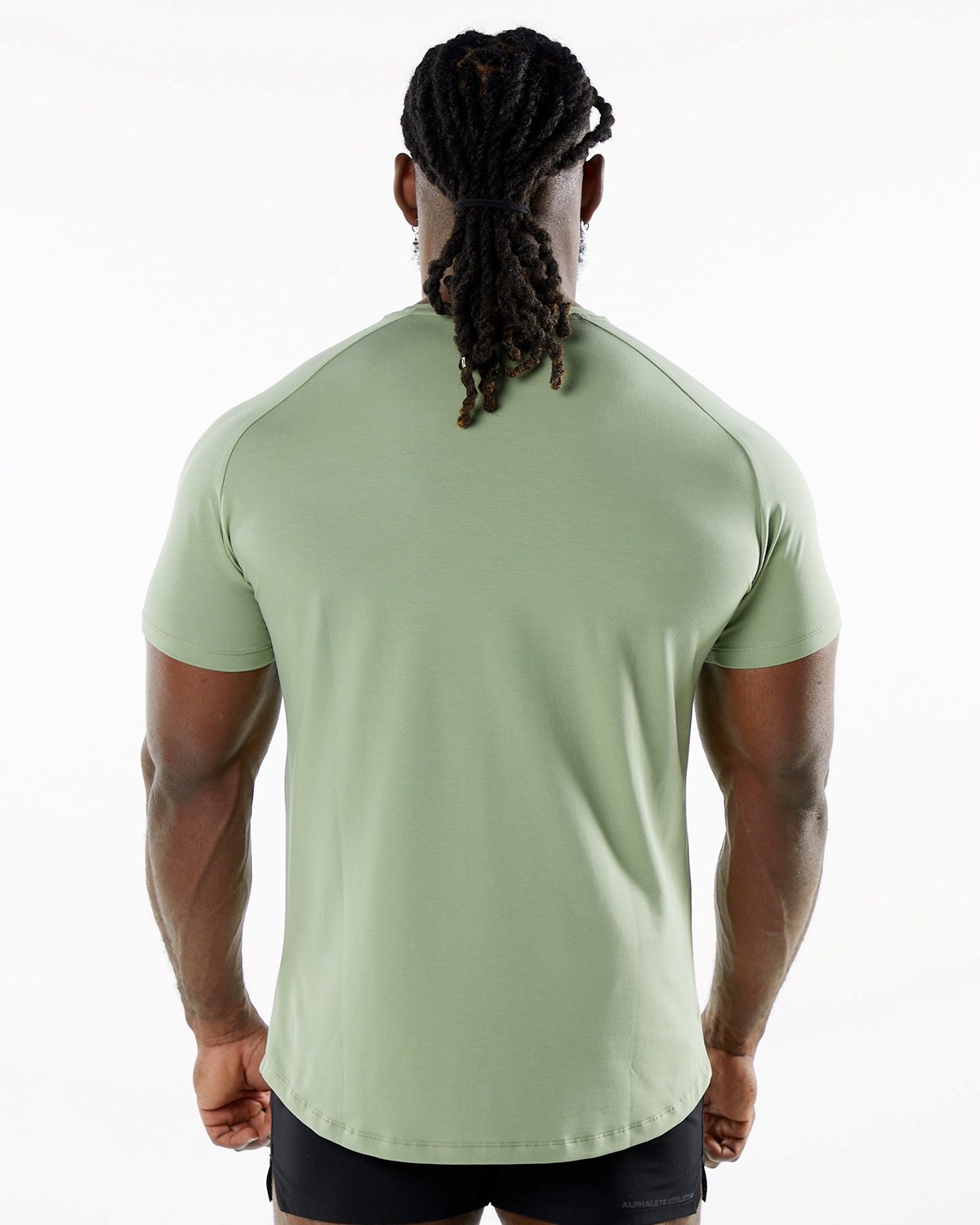 Alphalete Fitted Performance Corta Sleeve Sage Homme | IEH-21761670