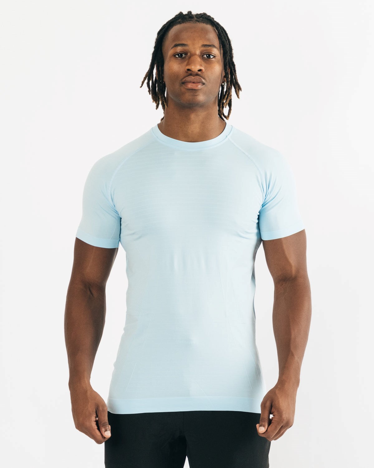 Alphalete High Performance Seamless Corta Sleeve Tee Bleu Homme | DGH-36653736