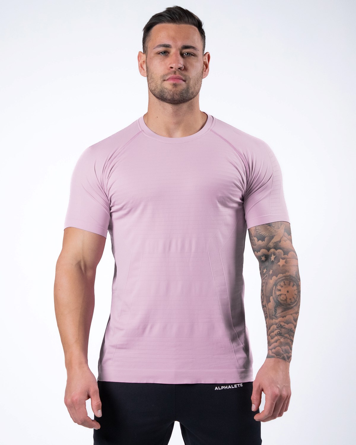 Alphalete High Performance Seamless Corta Sleeve Tee Bloom Homme | MQW-45679119