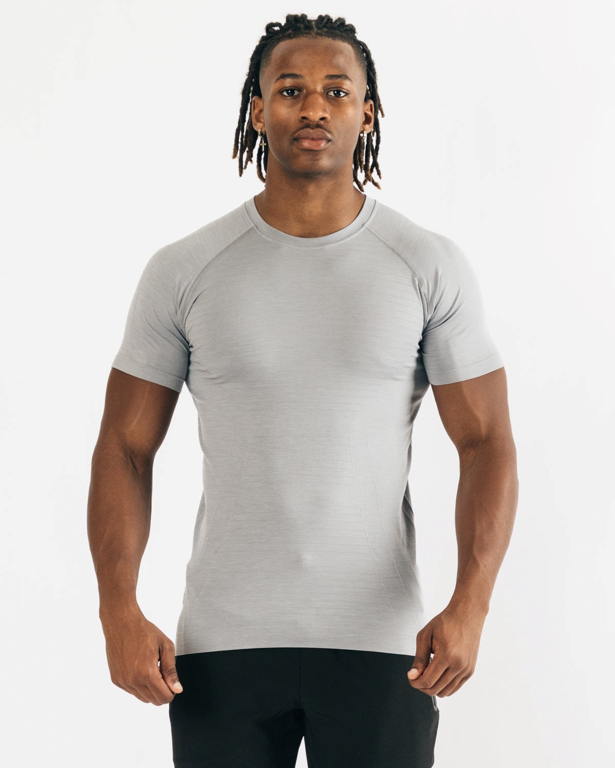 Alphalete High Performance Seamless Corta Sleeve Tee Grise Homme | MET-76265650