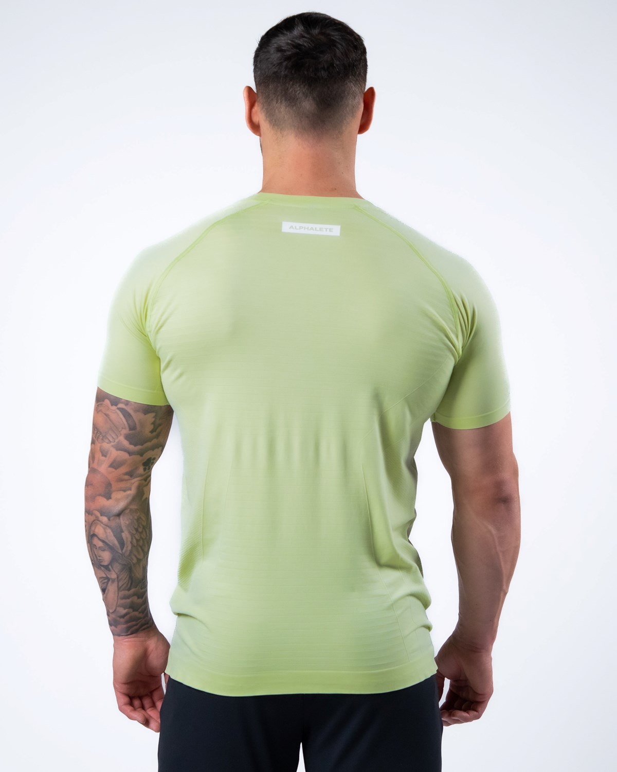 Alphalete High Performance Seamless Corta Sleeve Tee Frozen Spring Homme | KJZ-82886527