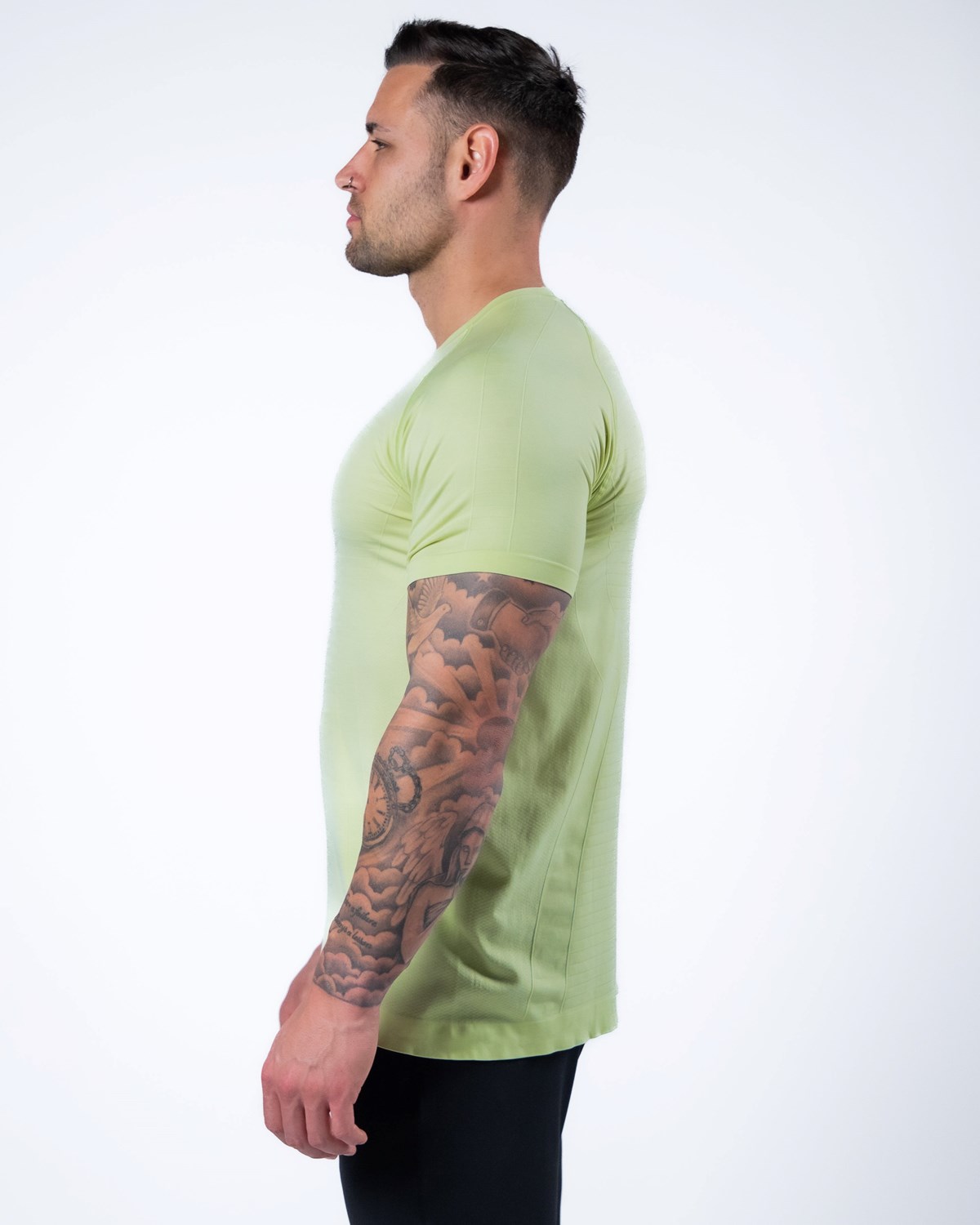 Alphalete High Performance Seamless Corta Sleeve Tee Frozen Spring Homme | KJZ-82886527