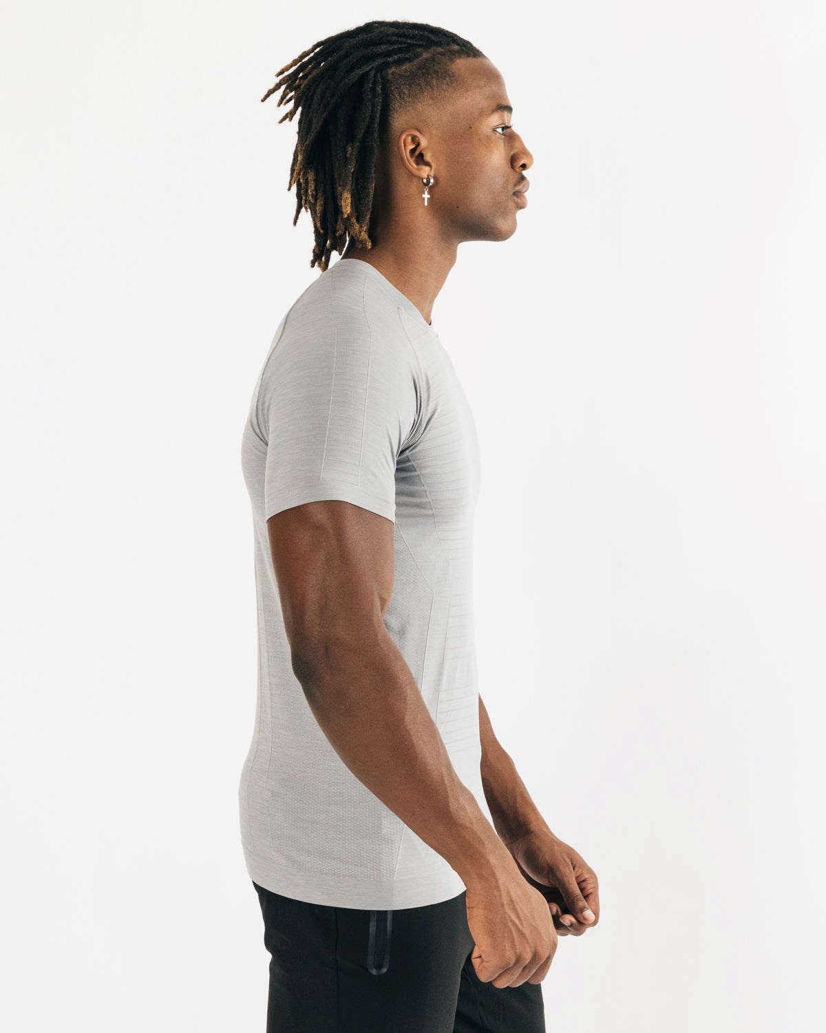 Alphalete High Performance Seamless Corta Sleeve Tee Grise Homme | MET-76265650