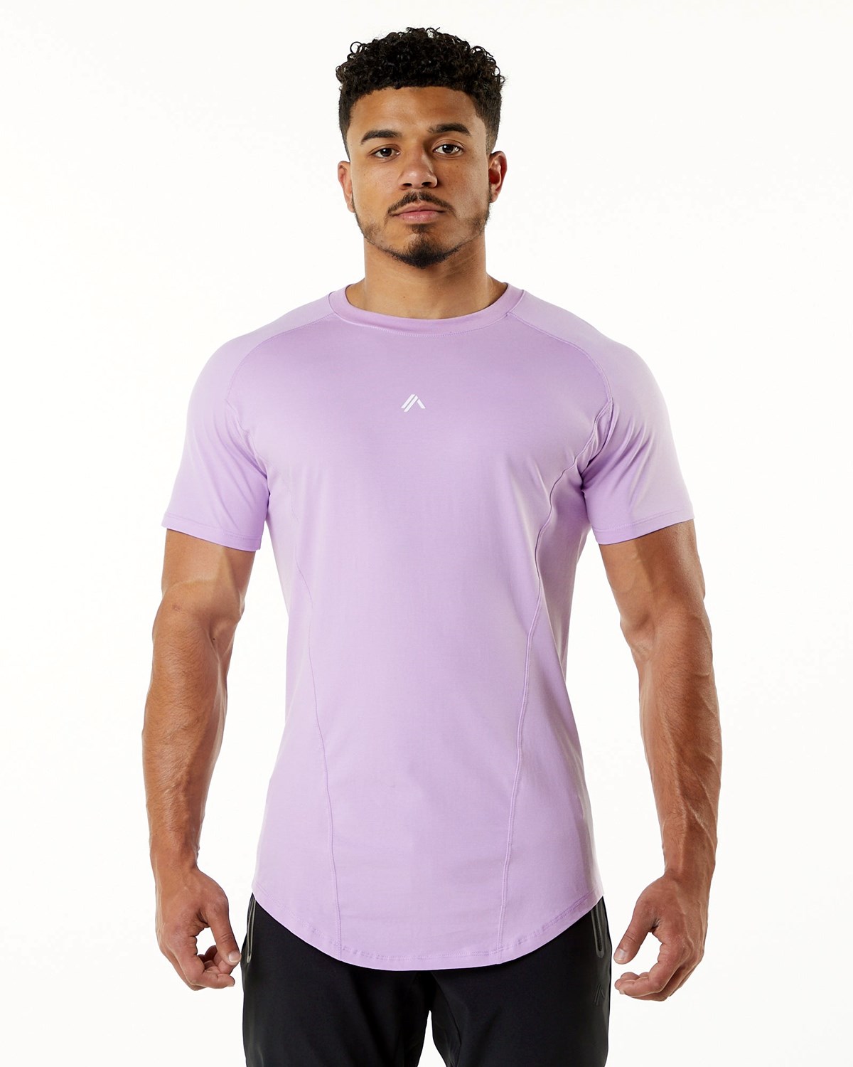 Alphalete High Performance Tee Lavande Homme | FKN-73396239