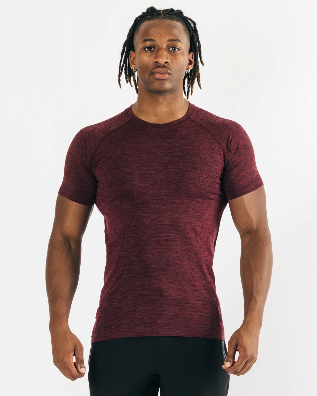 Alphalete High Performance Seamless Corta Sleeve Tee Noir Homme | NMU-37730309