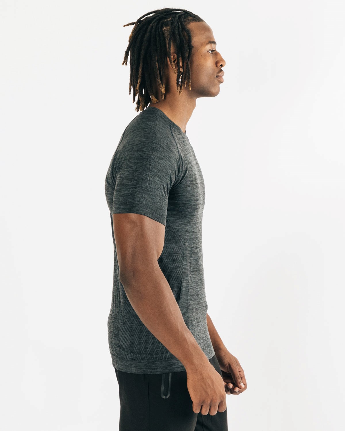 Alphalete High Performance Seamless Corta Sleeve Tee Noir Homme | SJV-14083090