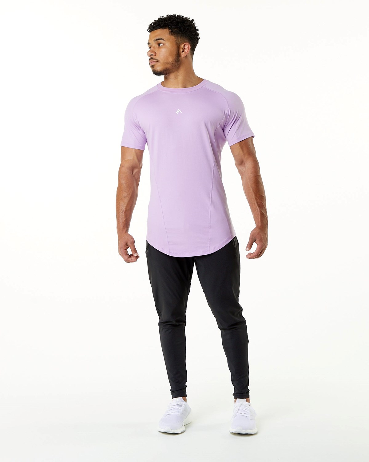 Alphalete High Performance Tee Lavande Homme | FKN-73396239