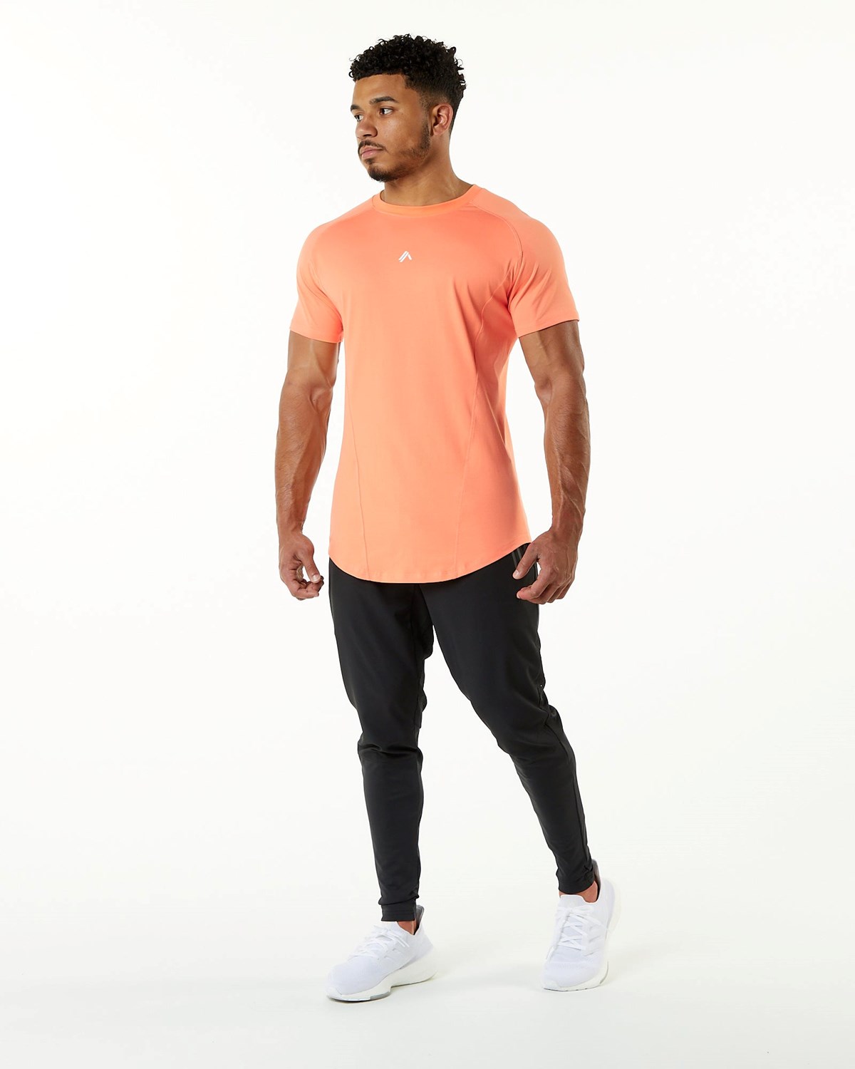 Alphalete High Performance Tee Electric Peach Homme | NEJ-82750988