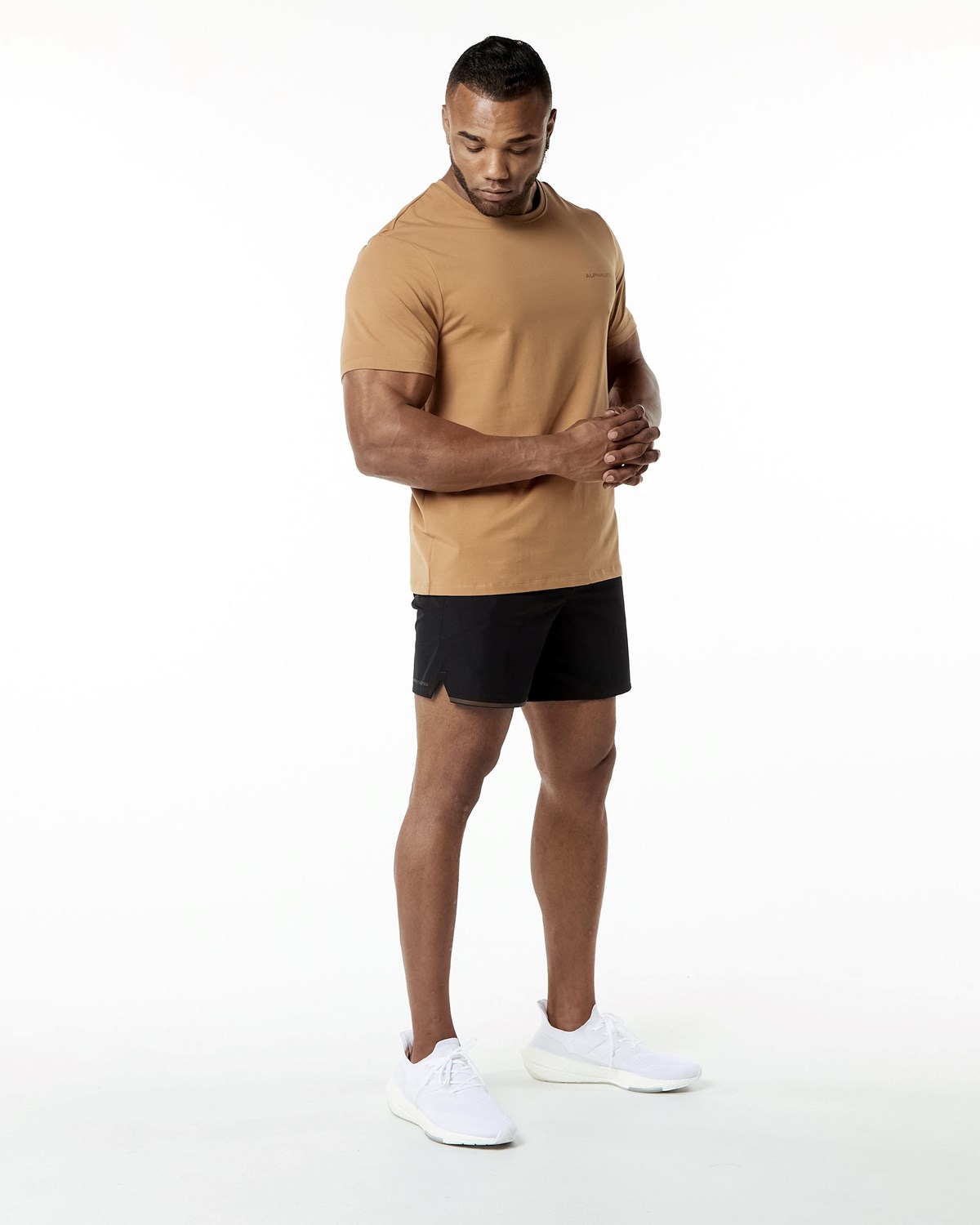 Alphalete Relaxed Fit Tee Rust Homme | RVM-87975149