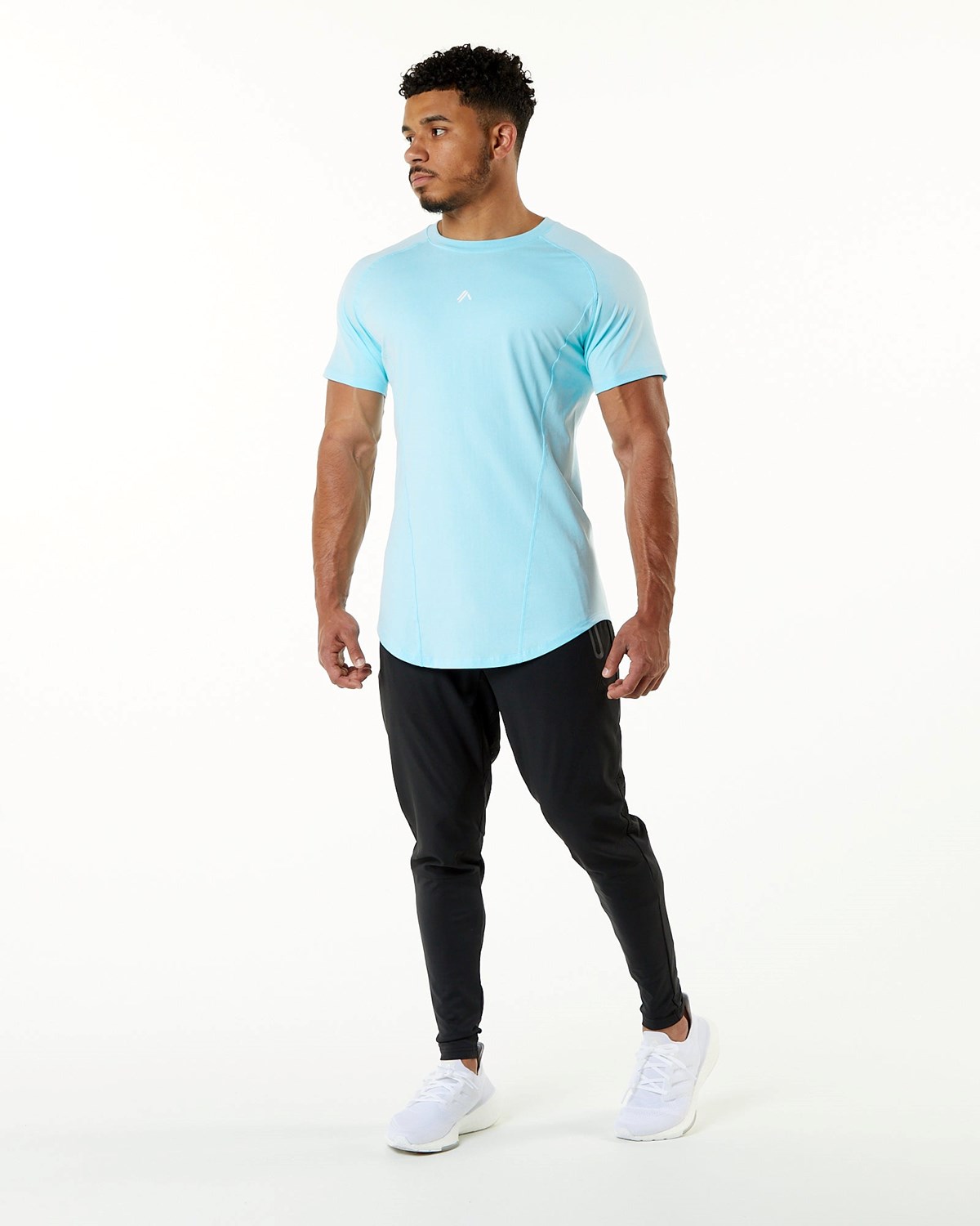 Alphalete High Performance Tee Bleu Homme | BLE-87741180