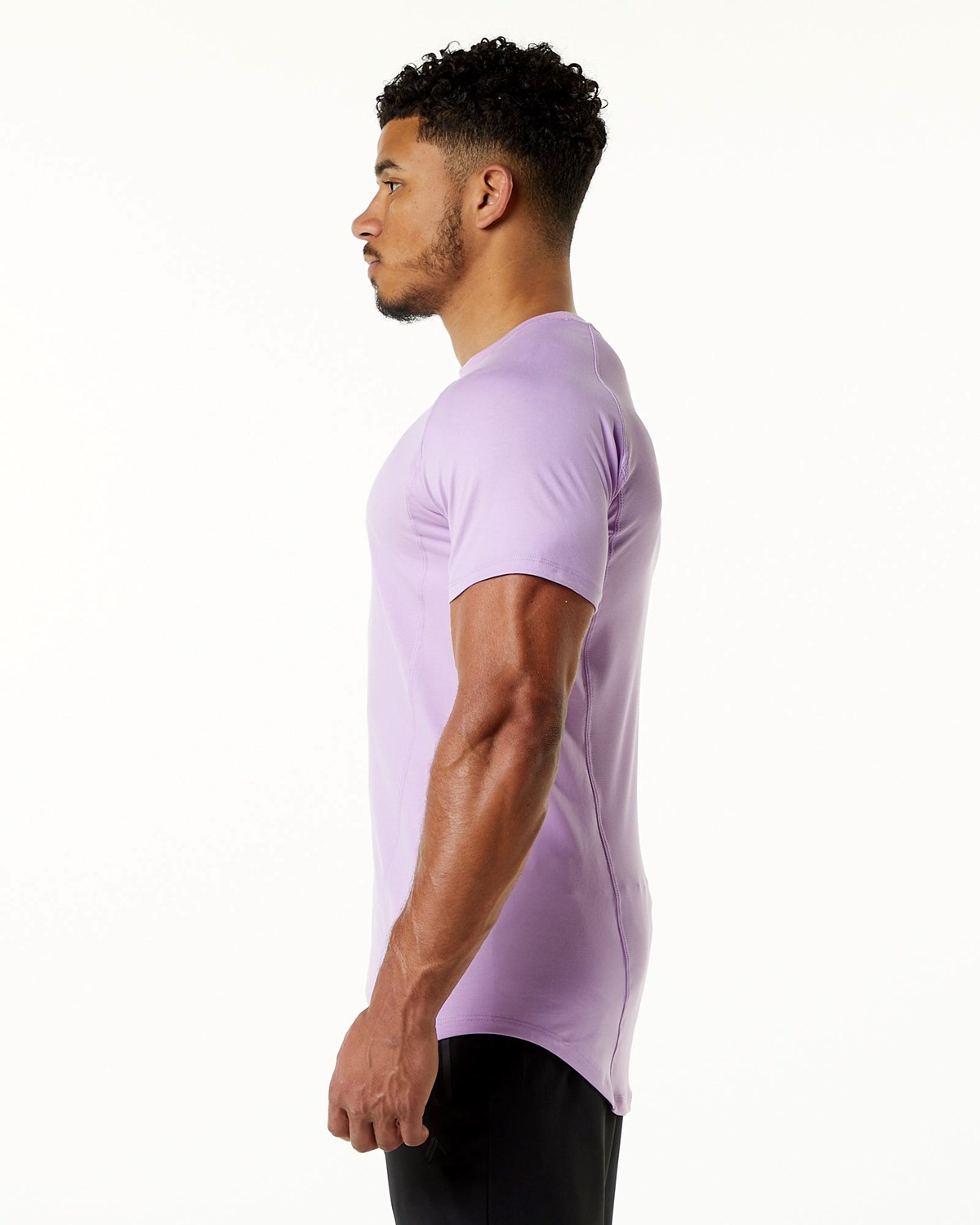 Alphalete High Performance Tee Lavande Homme | FKN-73396239