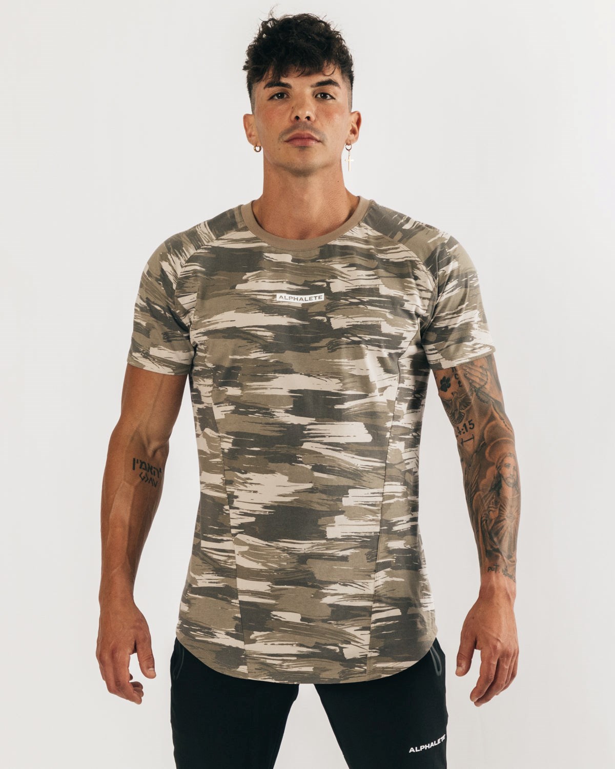 Alphalete High Performance Tee Camouflage Homme | QVM-59378861