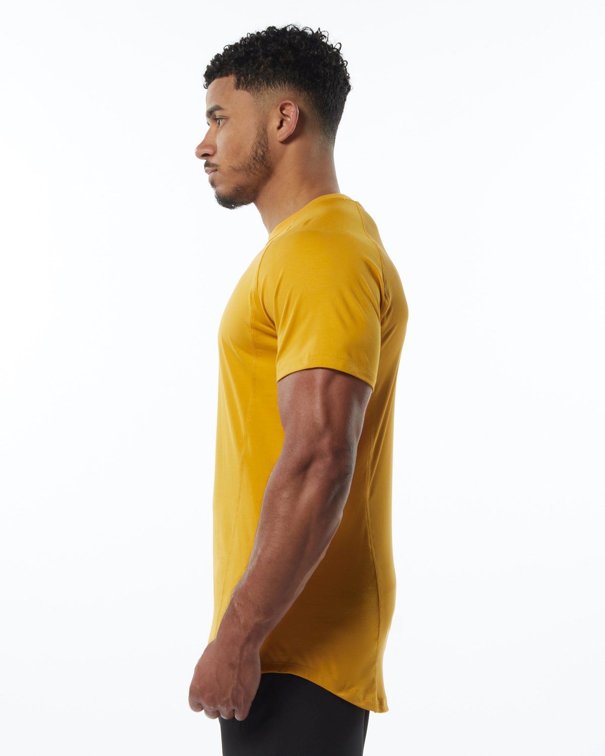 Alphalete High Performance Tee Jaune Homme | COB-30481662