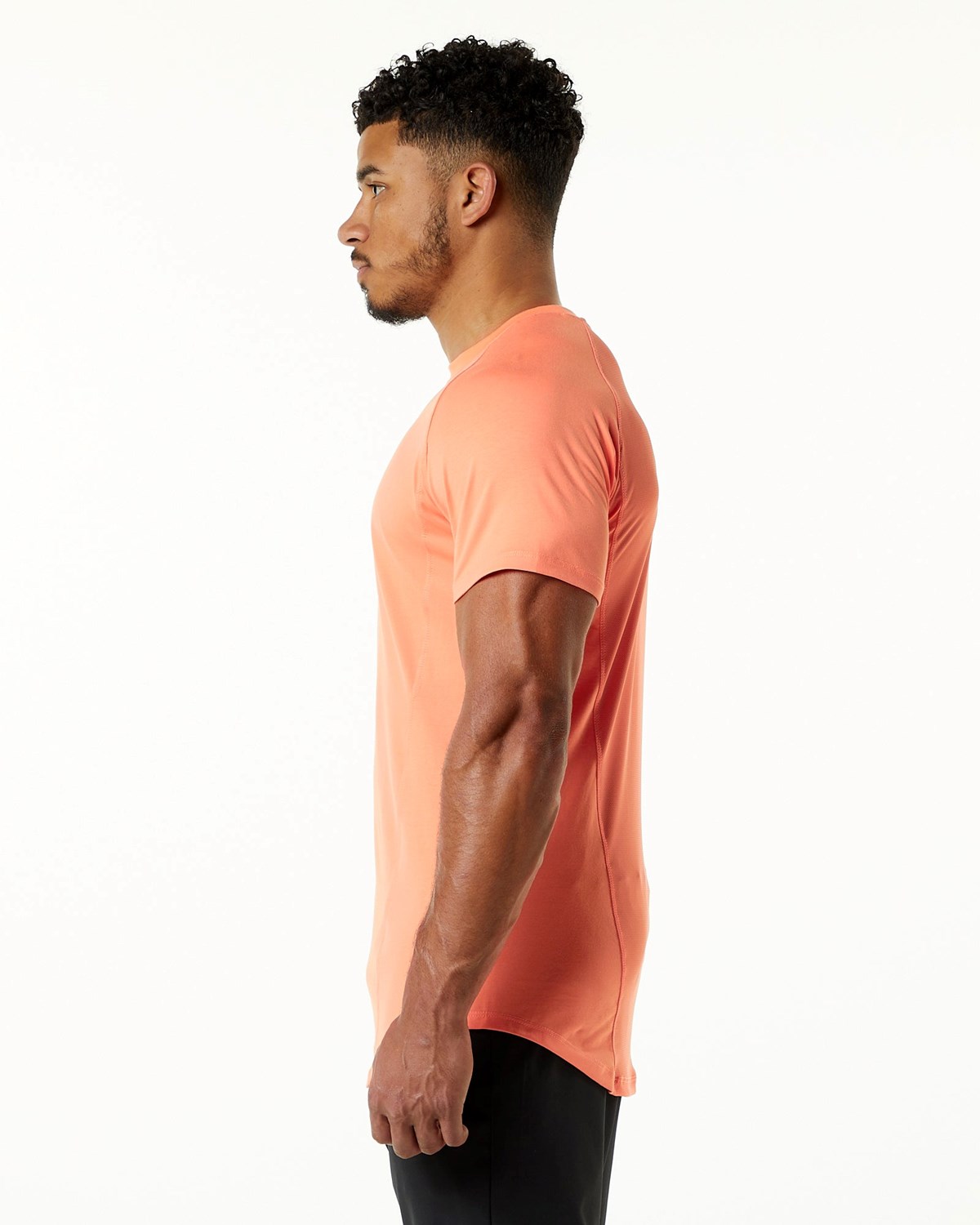 Alphalete High Performance Tee Electric Peach Homme | NEJ-82750988